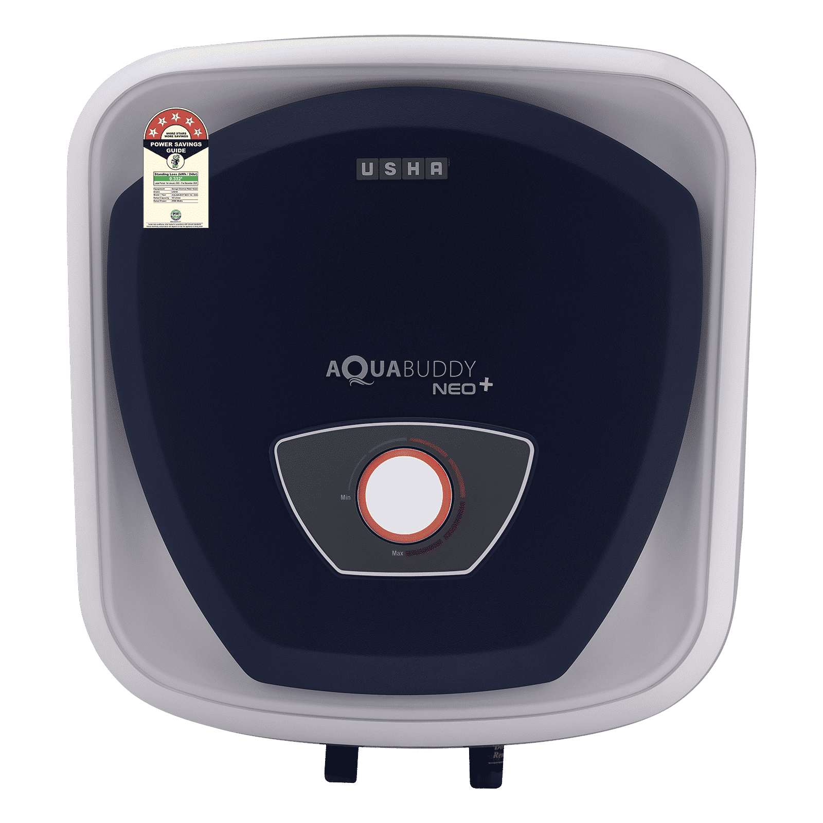 USHA Aqua Buddy Neo Plus 10 Litre 5 Star Vertical Storage Geyser with Whirl Flow Technology (Blue & White)_1