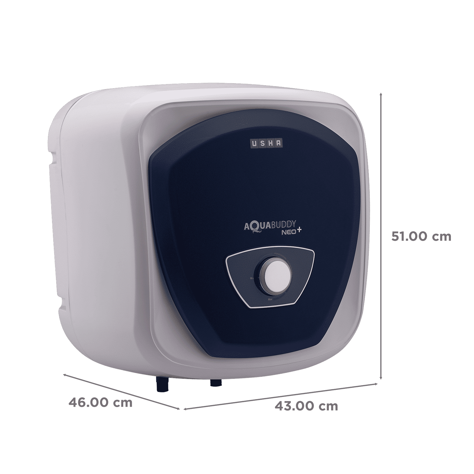 USHA Aqua Buddy Neo Plus 25 Litre 5 Star Vertical Storage Geyser with Whirl Flow Technology (Blue & White)_2