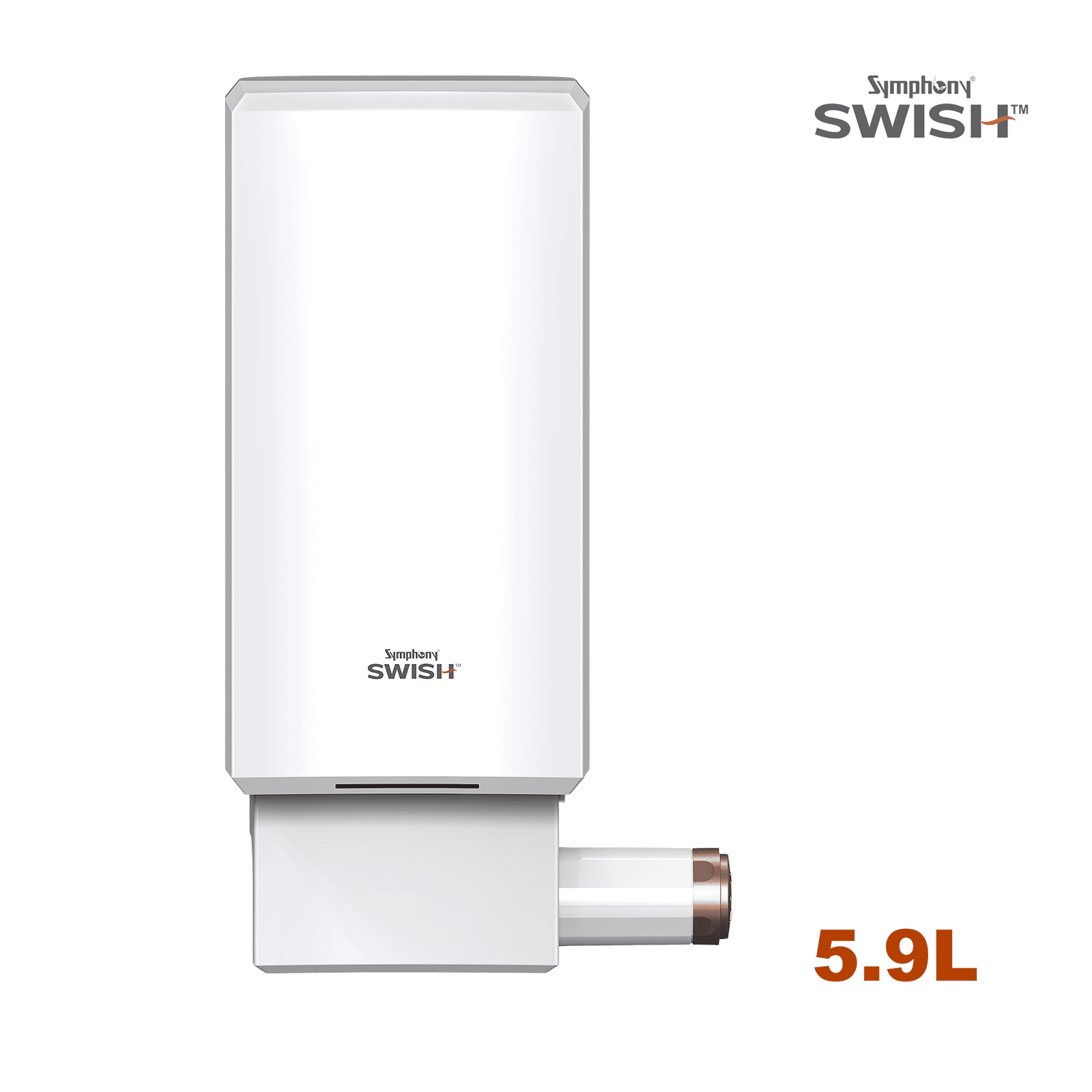 Symphony SWISH 5.9 Litre Vertical Instant Geyser with PUROPOD Cartridge Technology (White)_1