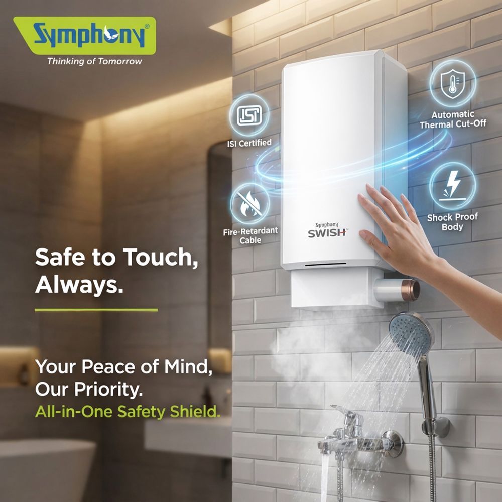 Symphony SWISH 5.9 Litre Vertical Instant Geyser with PUROPOD Cartridge Technology (White)_16