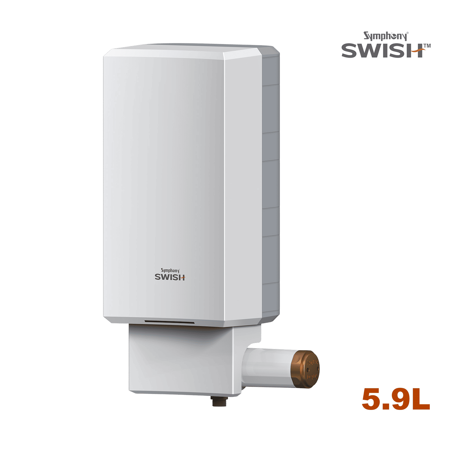 Symphony SWISH 5.9 Litre Vertical Instant Geyser with PUROPOD Cartridge Technology (White)_4