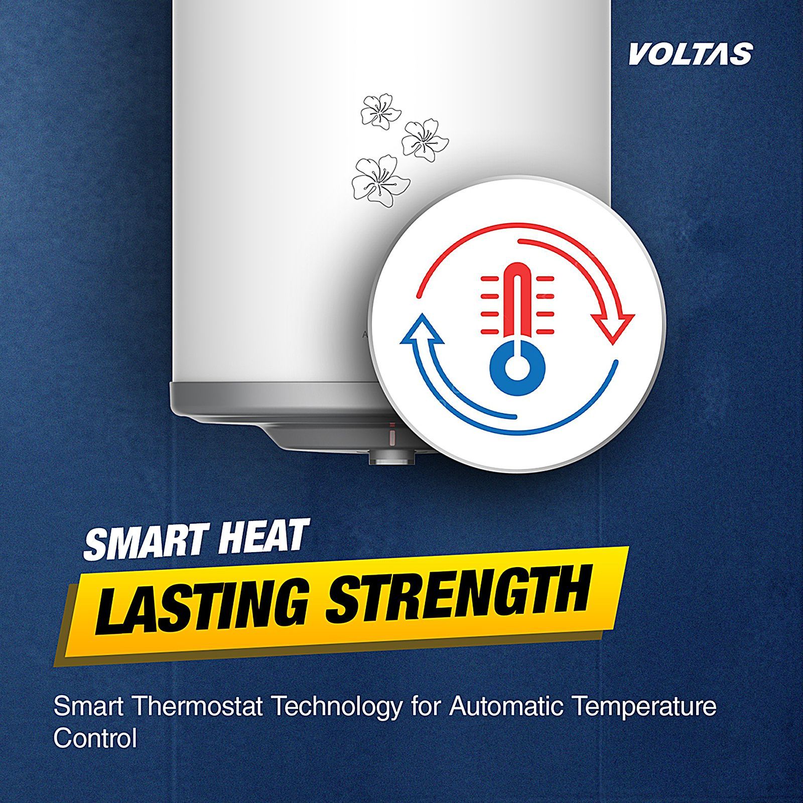 Voltas Aqua Prime 15 Litre 4 Star Vertical Storage Geyser with Quartzline Technology  (White) _5