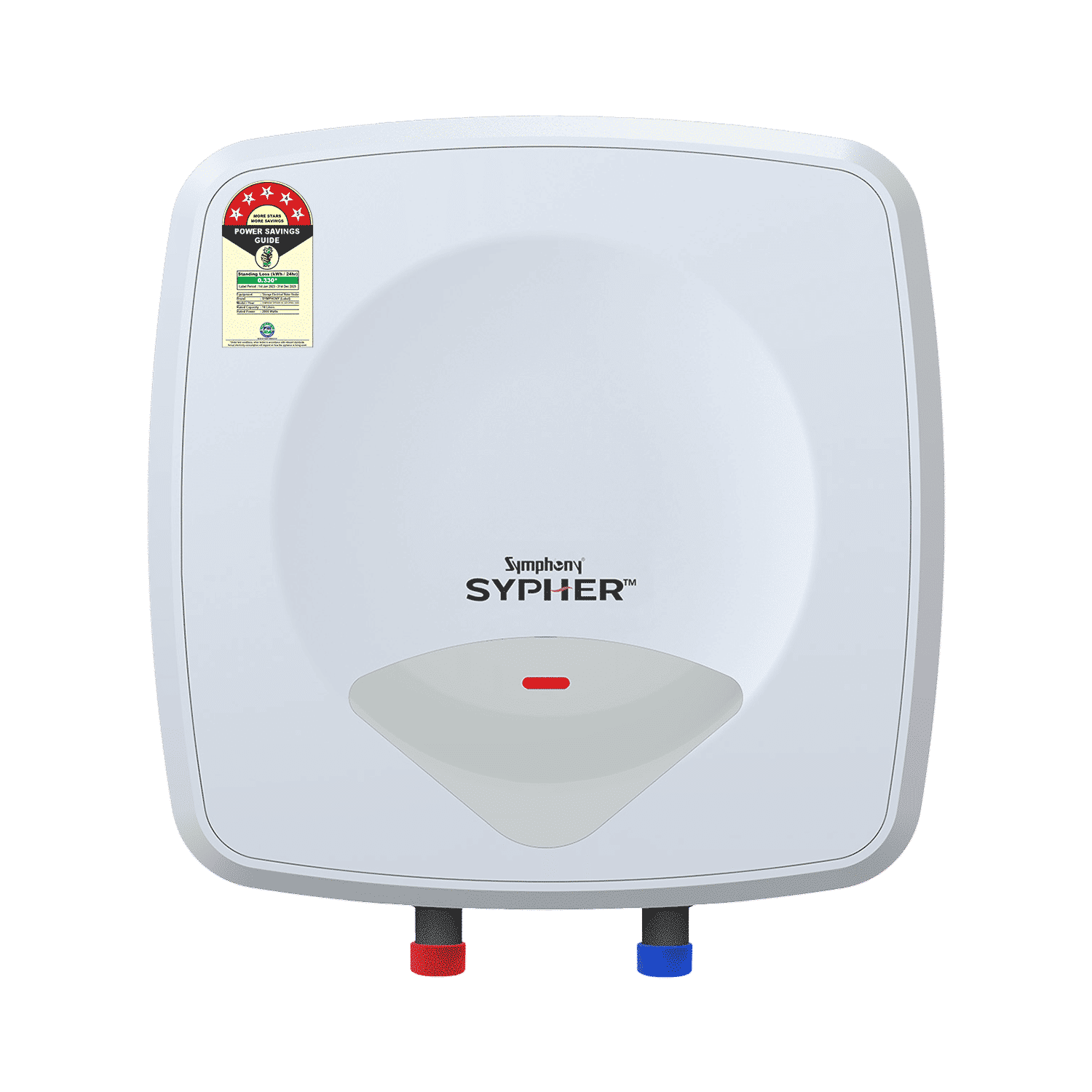 Symphony Sypher 10 Litre 5 Star Vertical Storage Geyser with Safety Valve (White)_1