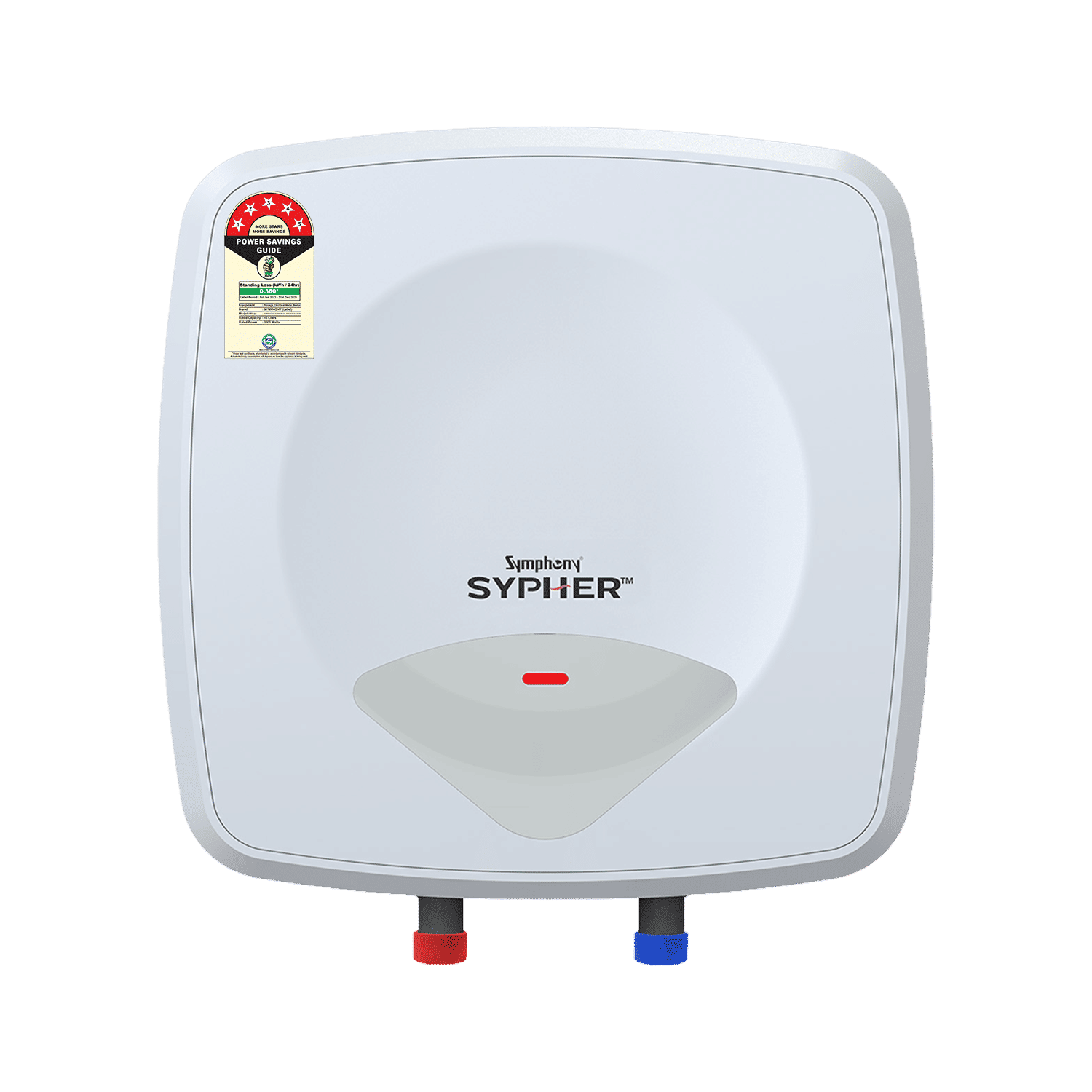 Symphony Sypher 15 Litre 5 Star Vertical Storage Geyser with Safety Valve (White) Symphony Sypher 15 Litre 5 Star Vertical Storage Geyser with Safety Valve (White)_1