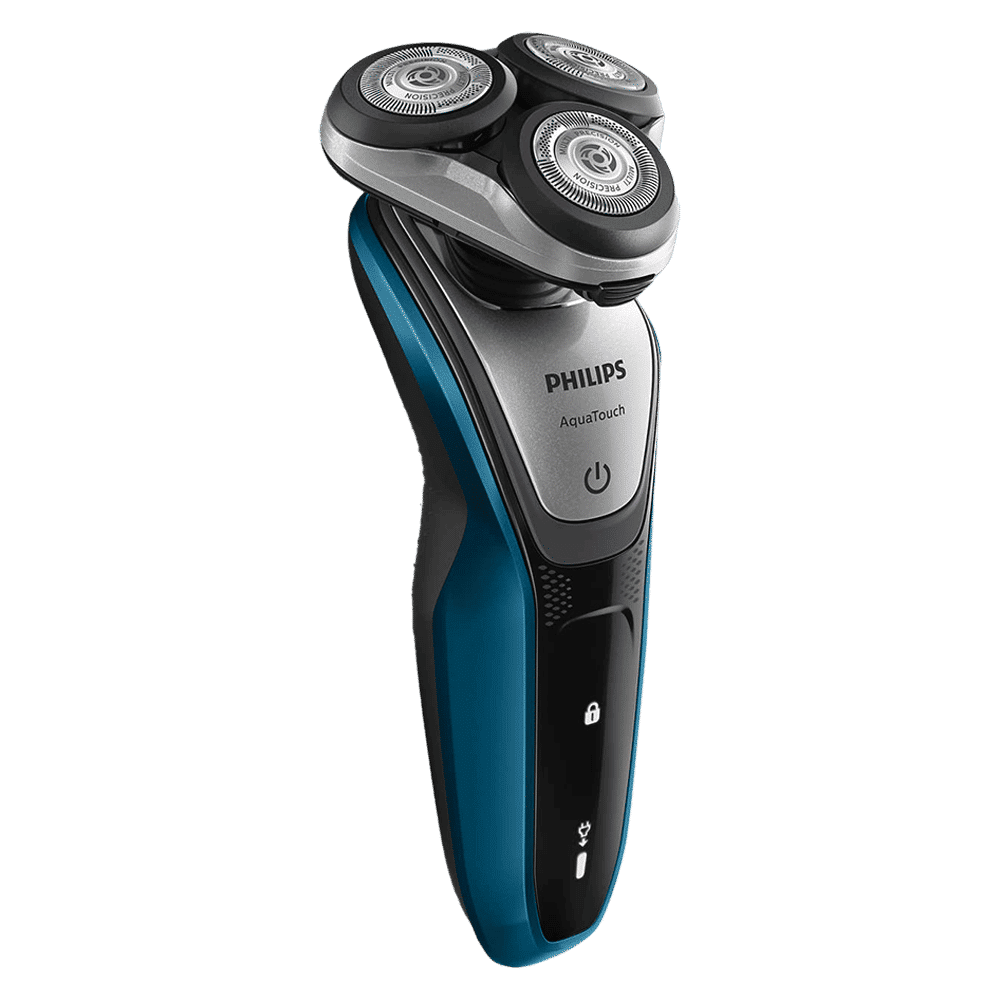Philips AquaTouch Cordless Wet and Dry Shaver for Beard for Men (45Mins Runtime, Multiprecision Blade System, Neptune Blue and Charcoal Grey)_4