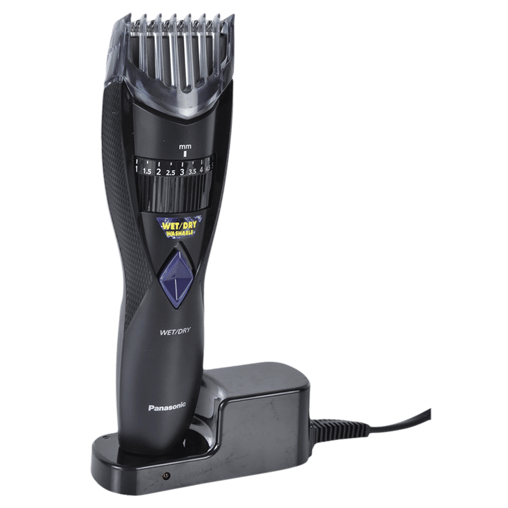 Panasonic ER-GB37 Rechargeable Corded & Cordless Wet & Dry Trimmer for Body Grooming, Beard & Moustache with 20 Length Settings for Men (50mins Runtime, Japanese Blade Technology, Black & Grey) Panasonic ER-GB37 Rechargeable Corded & Cordless Wet & Dry Trimmer for Body Grooming, Beard & Moustache with 20 Length Settings for Men (50mins Runtime, Japanese Blade Technology, Black & Grey)_1