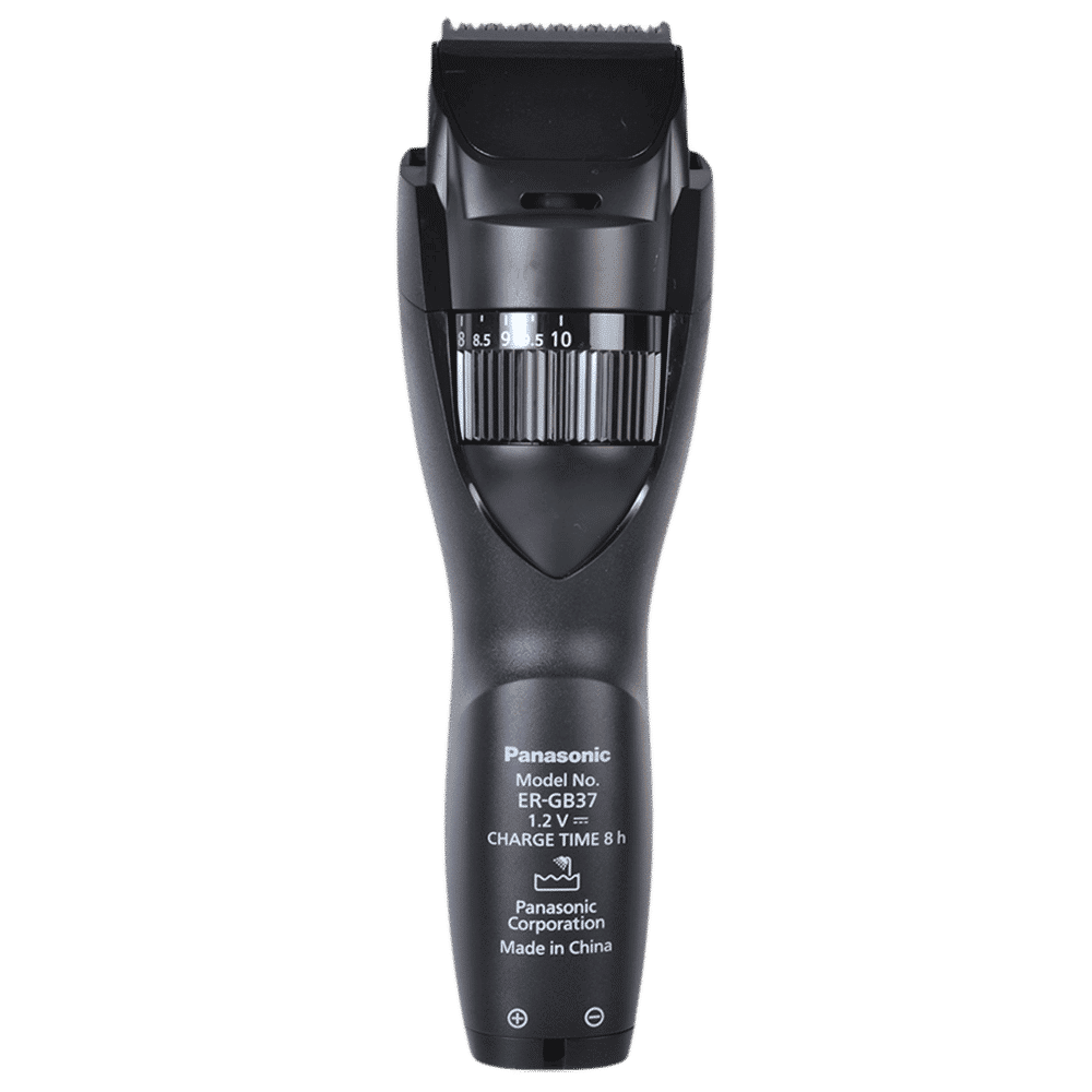 Panasonic ER-GB37 Rechargeable Corded & Cordless Wet & Dry Trimmer for Body Grooming, Beard & Moustache with 20 Length Settings for Men (50mins Runtime, Japanese Blade Technology, Black & Grey) Panasonic ER-GB37 Rechargeable Corded & Cordless Wet & Dry Trimmer for Body Grooming, Beard & Moustache with 20 Length Settings for Men (50mins Runtime, Japanese Blade Technology, Black & Grey)_6