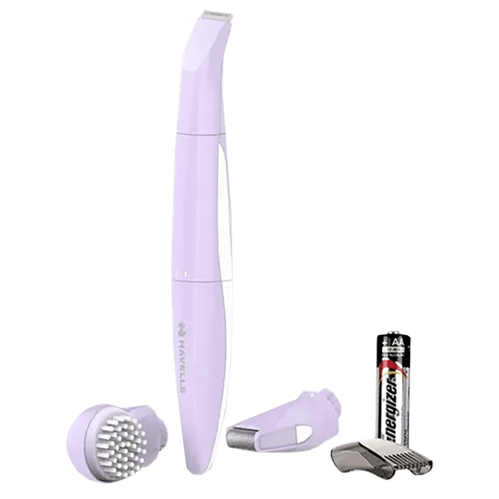 HAVELLS FD5001 Cordless Wet and Dry Trimmer for Women (Rubberised Grip, Purple)_1