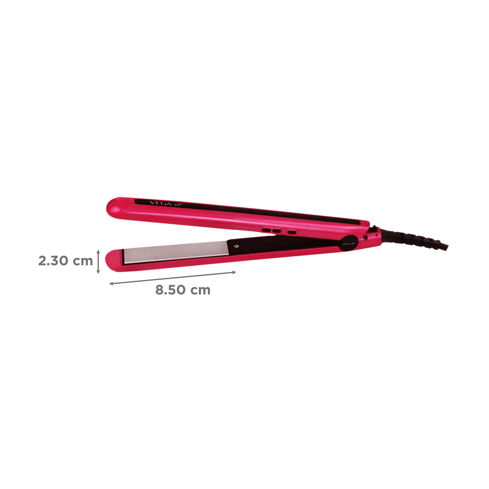 VEGA Trendy Hair Straightener with LED Indicator (Ceramic Plates, Magenta)_2