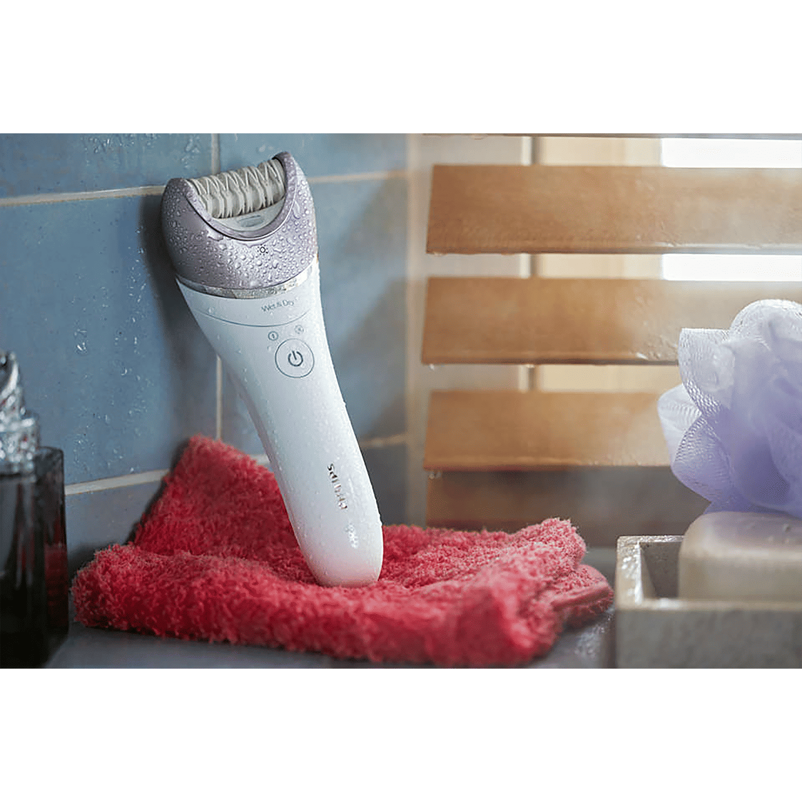 PHILIPS Satinelle Advanced Wet and Dry Epilator for Face and Body with 5 Interchangeable Heads (Washable Heads, White)_10