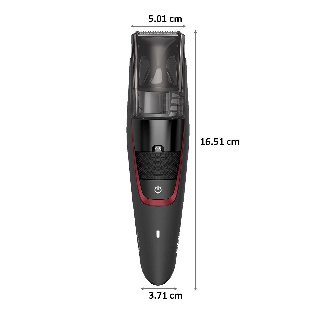 PHILIPS Beardtrimmer Series 7000 Self-Sharpening Metal Blades Corded & Cordless Vacuum Beard Trimmer (60 Min Run Time/1h Charge, BT7501/15, Black) PHILIPS Beardtrimmer Series 7000 Self-Sharpening Metal Blades Corded & Cordless Vacuum Beard Trimmer (60 Min Run Time/1h Charge, BT7501/15, Black)_2