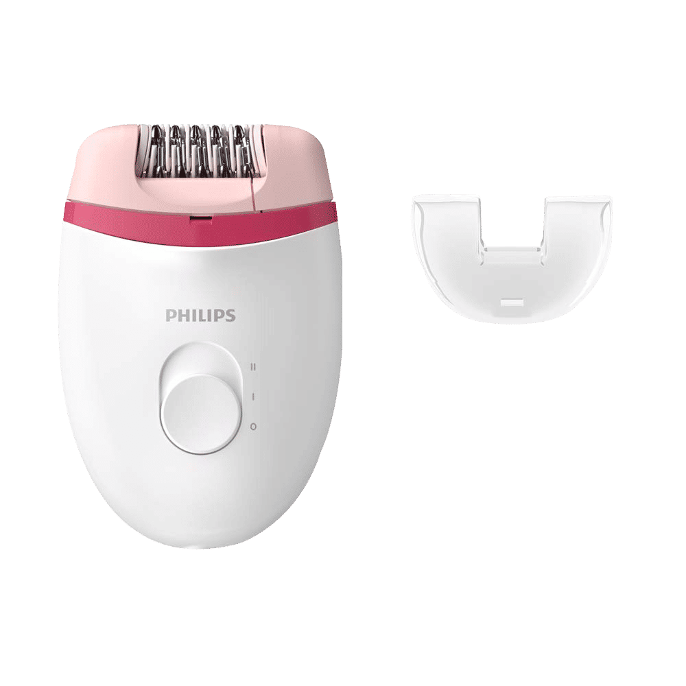 PHILIPS Satinelle Essential Corded Wet & Dry Epilator for Arms, Legs & Intimate Areas (Efficient Epilation System, White & Pink) PHILIPS Satinelle Essential Corded Wet & Dry Epilator for Arms, Legs & Intimate Areas (Efficient Epilation System, White & Pink)_1