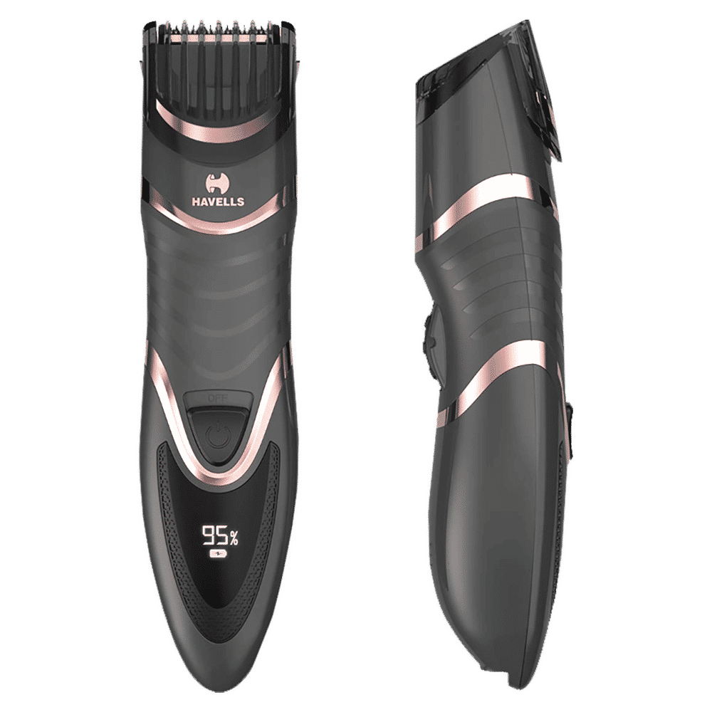 HAVELLS BT9010 Cordless Dry Trimmer for Beard with 20 Length Settings for Men (Nickel Metal Hydride Battery, Black)_1