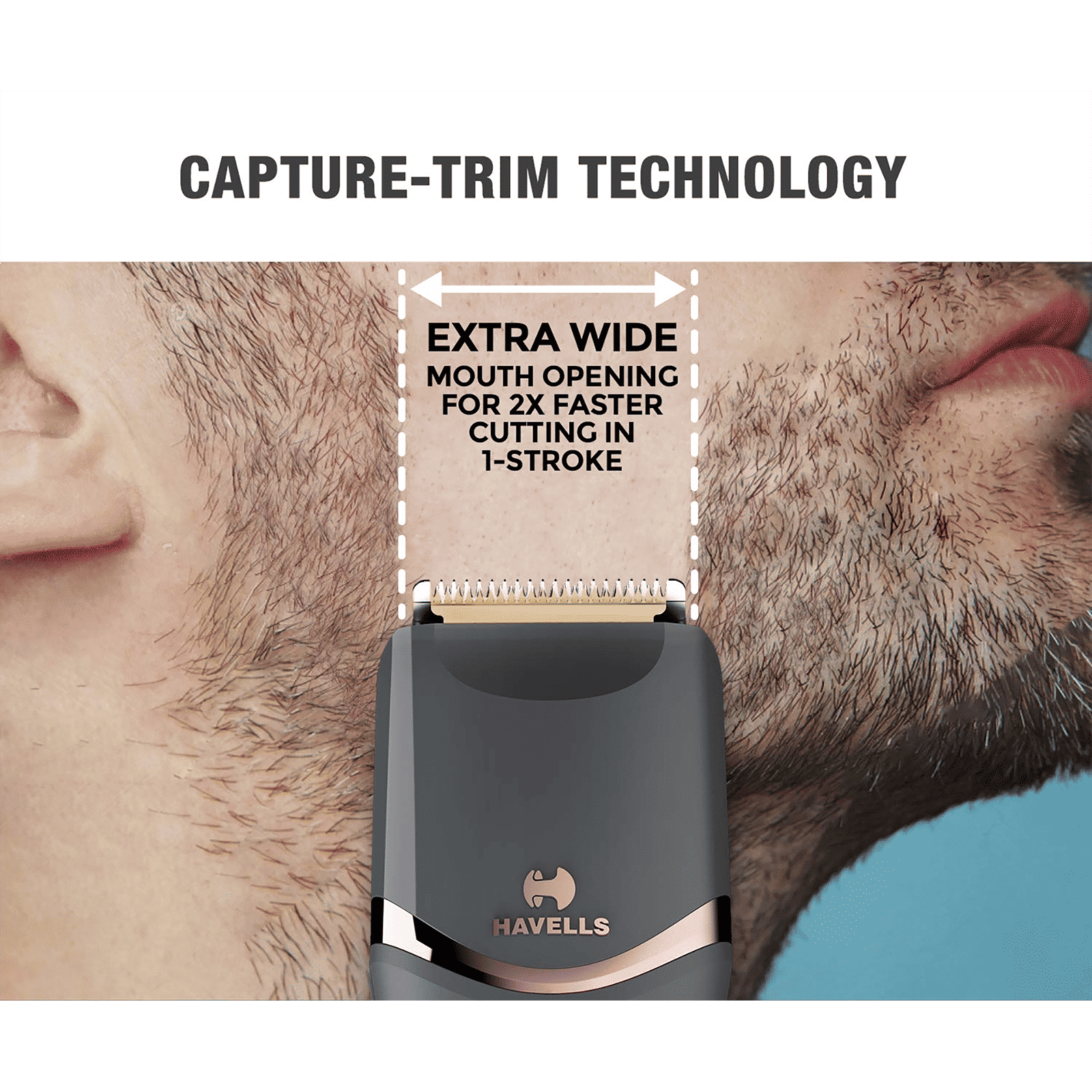 HAVELLS BT9010 Cordless Dry Trimmer for Beard with 20 Length Settings for Men (Nickel Metal Hydride Battery, Black)_15