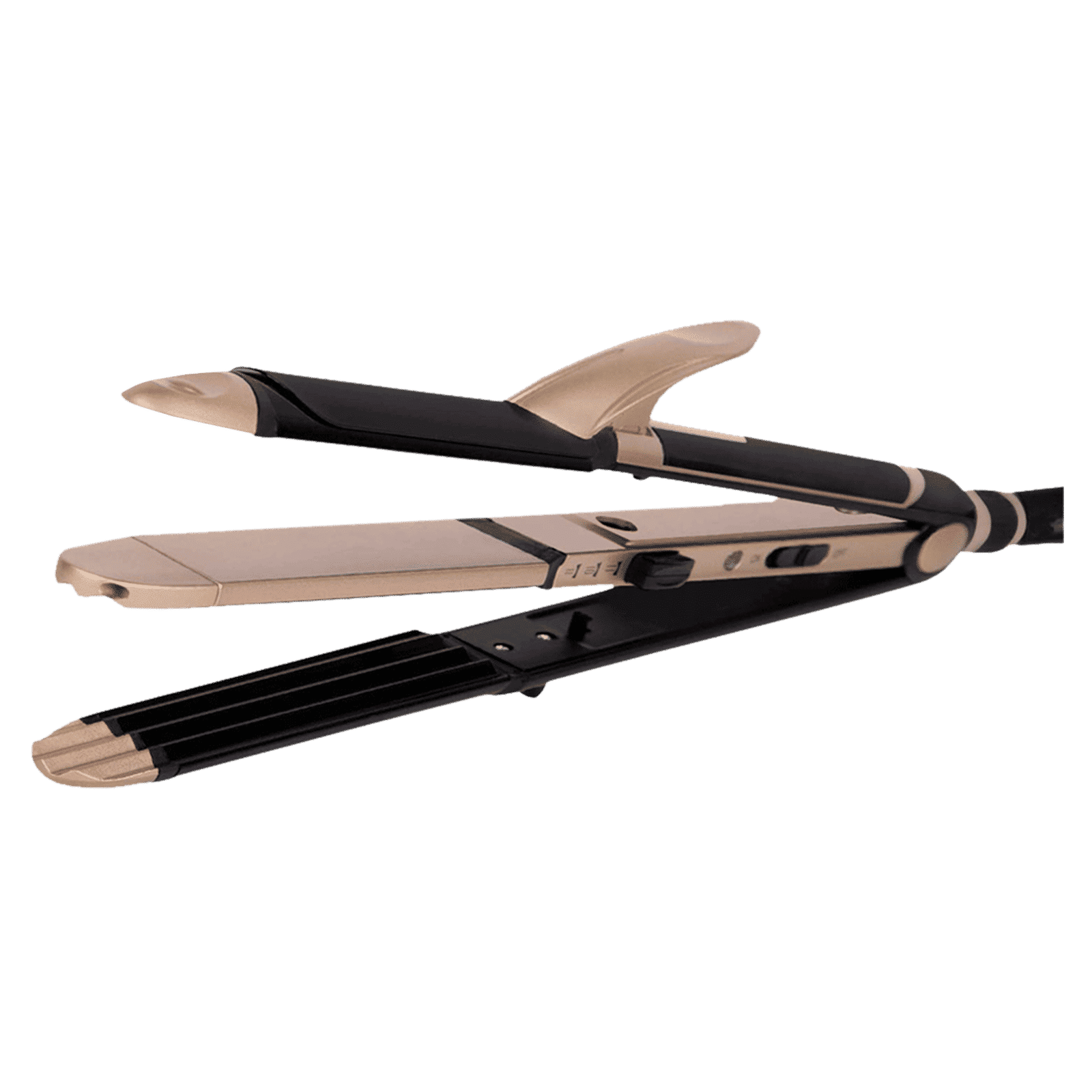 VEGA VHSCC-01 3-in-1 Hair Styler with Ceramic Coating Technology (Easy Lock System, Black & Gold)_1