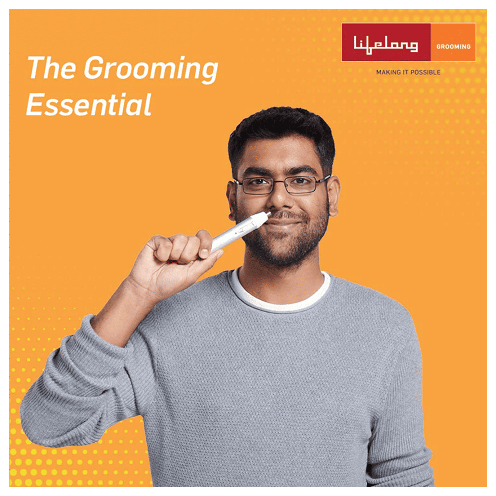 Lifelong LLPCM03 Rechargeable Cordless Dry Trimmer for Nose & Ear with 1 Length Settings for Men & Women (40mins Runtime, Rotary Blade System, Silver)_8