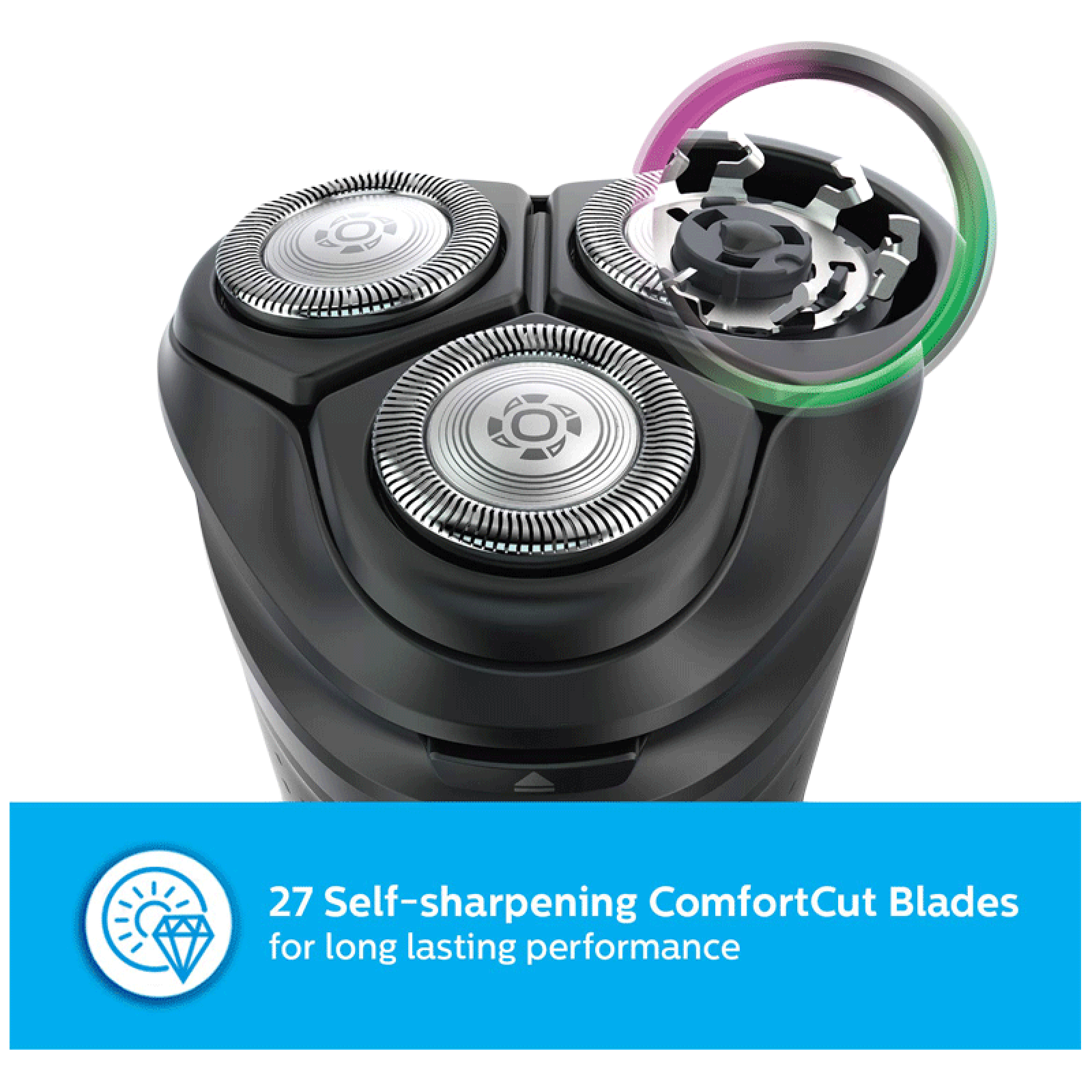 PHILIPS Series 3000 Rechargeable Cordless Shaver for Face for Men (55min Runtime, ComfortCut Blade System, Shiny Black) PHILIPS Series 3000 Rechargeable Cordless Shaver for Face for Men (55min Runtime, ComfortCut Blade System, Shiny Black)_8