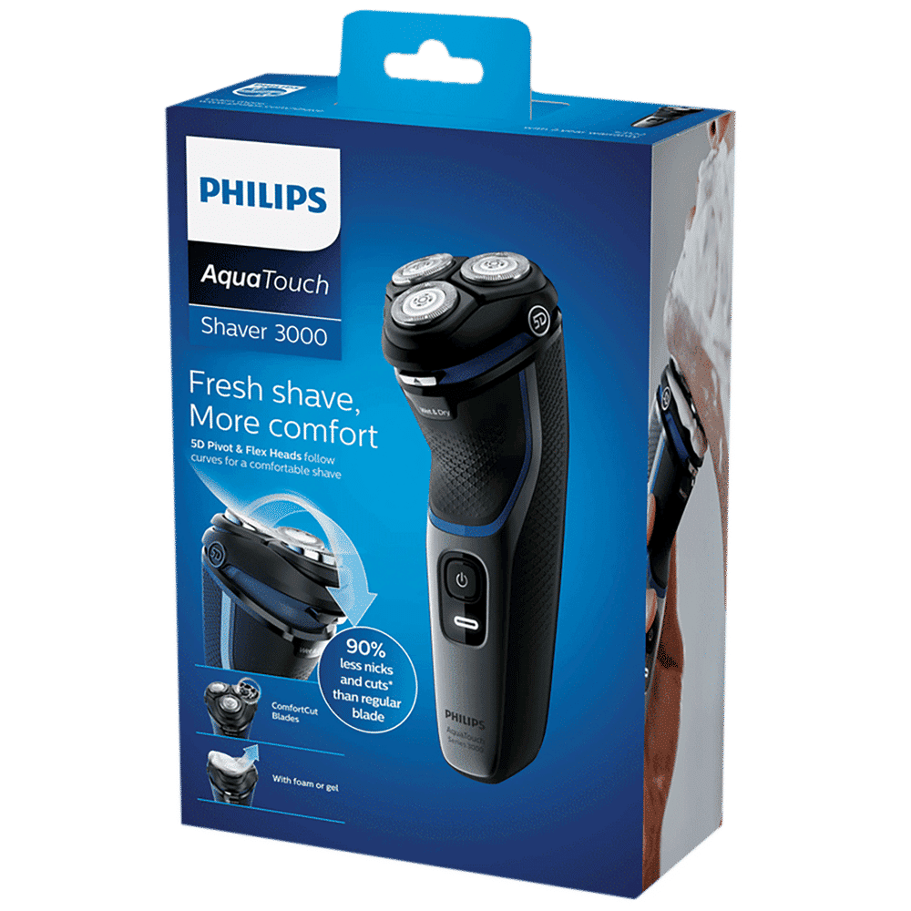 PHILIPS Series 3000 Rechargeable Cordless Shaver for Face for Men (55min Runtime, ComfortCut Blade System, Shiny Black) PHILIPS Series 3000 Rechargeable Cordless Shaver for Face for Men (55min Runtime, ComfortCut Blade System, Shiny Black)_9