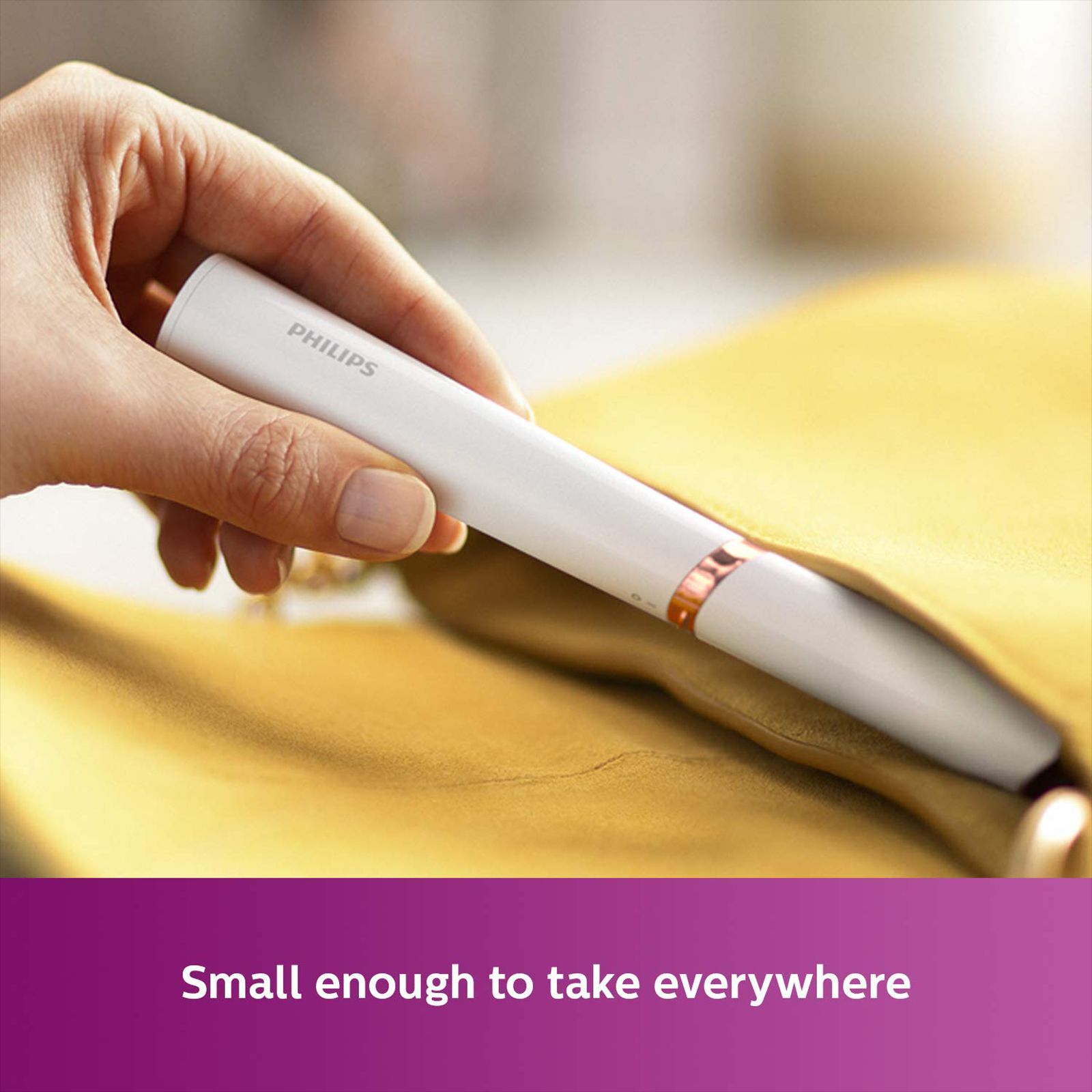 PHILIPS Touch-up Cordless Dry Trimmer for Eyebrow & Facial Hair with 2 Length Settings for Women (60mins Runtime, Precise Face Attachment, Ceramic Pearl White)_12