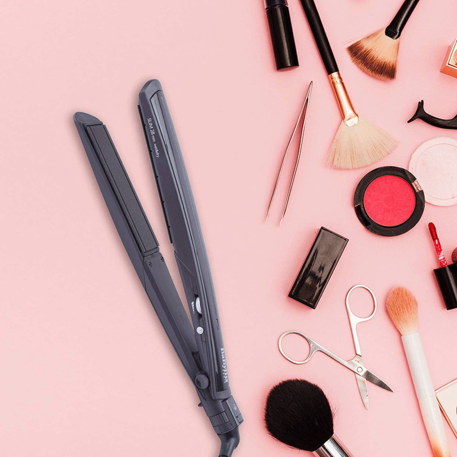 BaByliss Hair Straightener with Advanced Heating Technology (Diamond Ceramic Plate, Black)_10