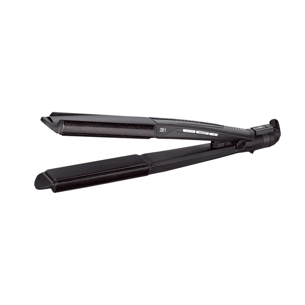 BaByliss 2-in-1 Hair Straightener & Curler with I-curl Function (Diamond Ceramic Plate, Black)_7