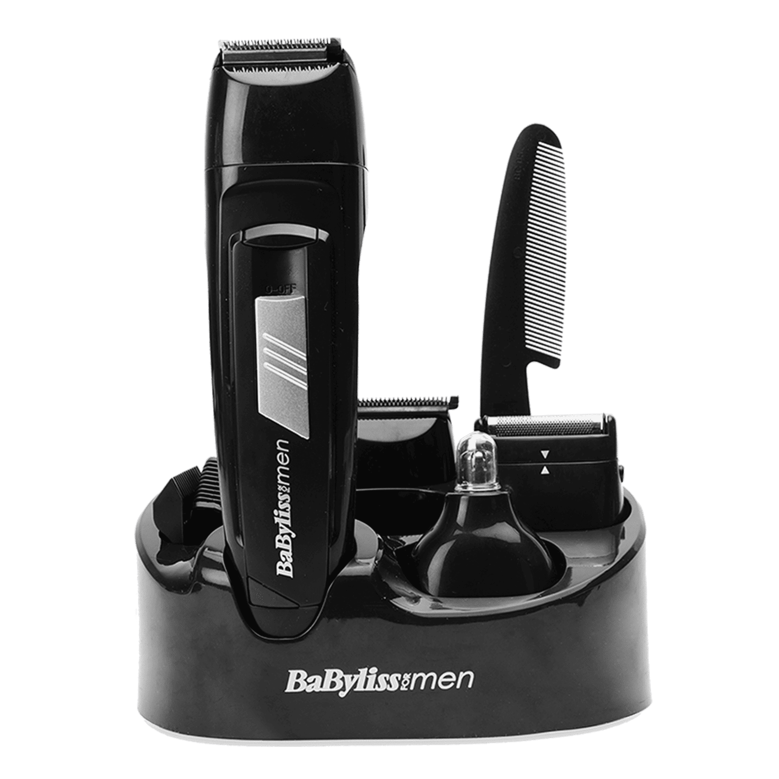 BaByliss E824E Rechargeable Cordless Grooming Kit for Hair, Beard & Body for Men (30min Runtime, 3D Electrochemical Sharpening Blades, Black)_1