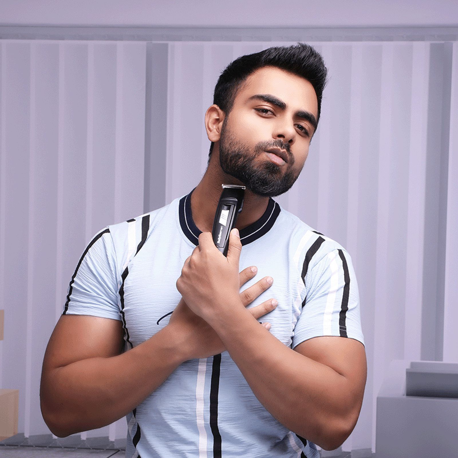 BaByliss E824E Rechargeable Cordless Grooming Kit for Hair, Beard & Body for Men (30min Runtime, 3D Electrochemical Sharpening Blades, Black)_4