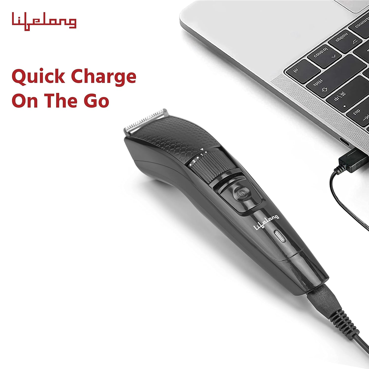 Lifelong Alpha Rechargeable Cordless Dry Trimmer for Beard & Moustache with 20 Length Settings for Men (45min Runtime, Washable Blades, Black)_10