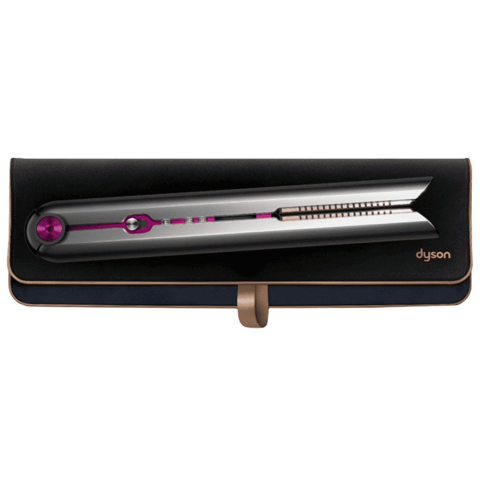 dyson Corrale Rechargeable Hair Straightener with Intelligent Heat Control (Flexing Copper Plates, Black Nickel & Fuchsia)_4