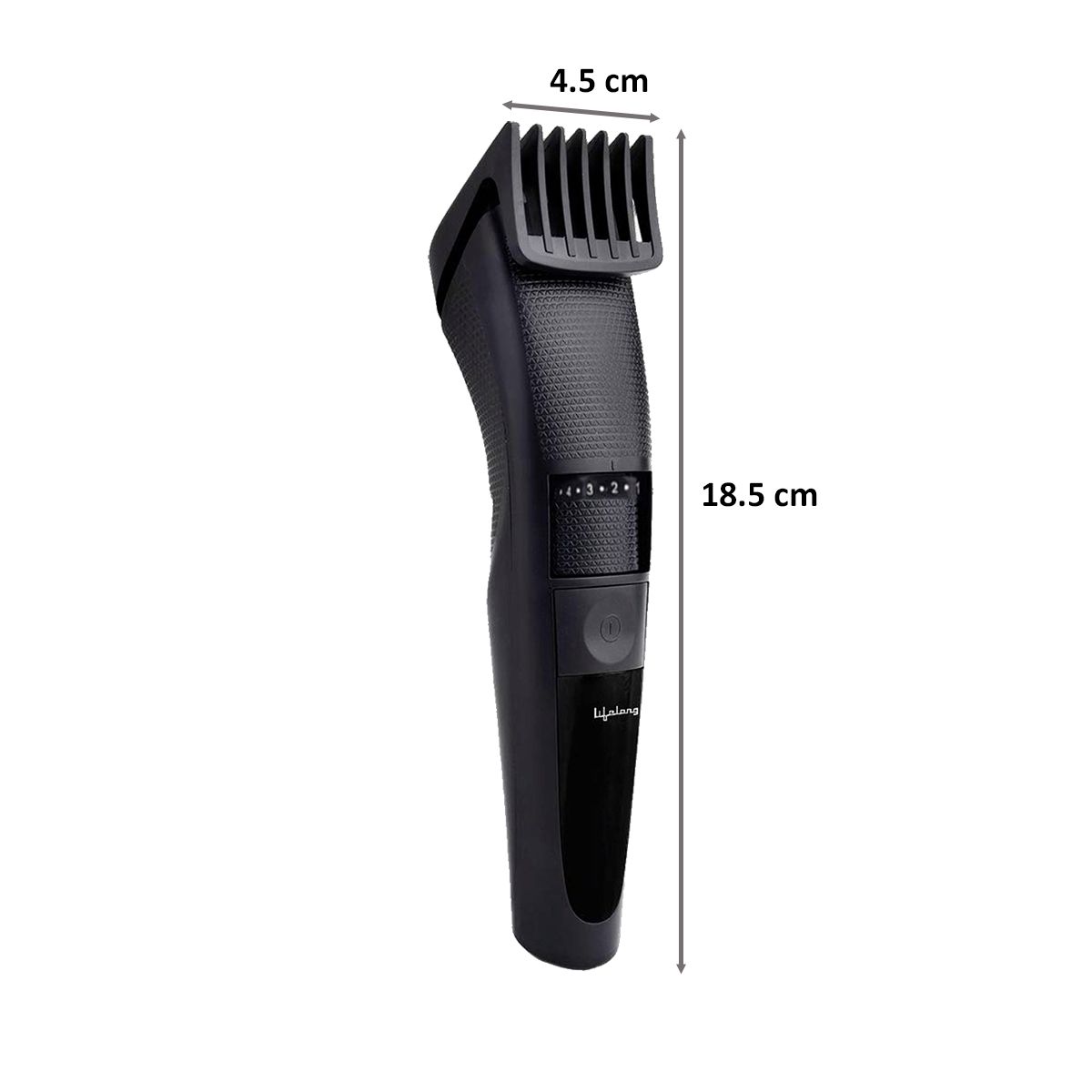 Lifelong LLPCM05 Rechargeable Cordless Dry Trimmer for Face with 20 Length Settings for Men (50min Runtime, Quick Charging, Black)_2