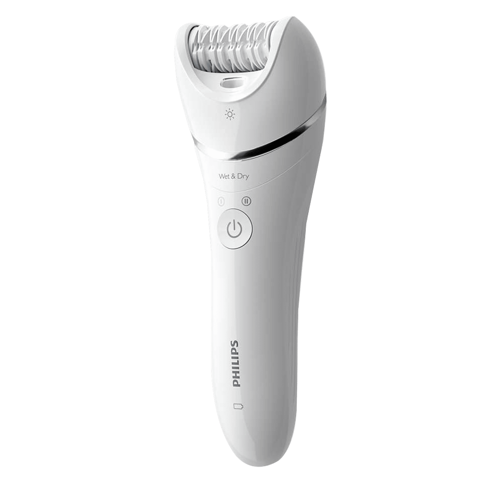 PHILIPS Series 8000 Rechargeable Cordless Wet & Dry Epilator for Legs, Face & Arms with 4 Interchangeable Heads (Double Action Technology, White)_3