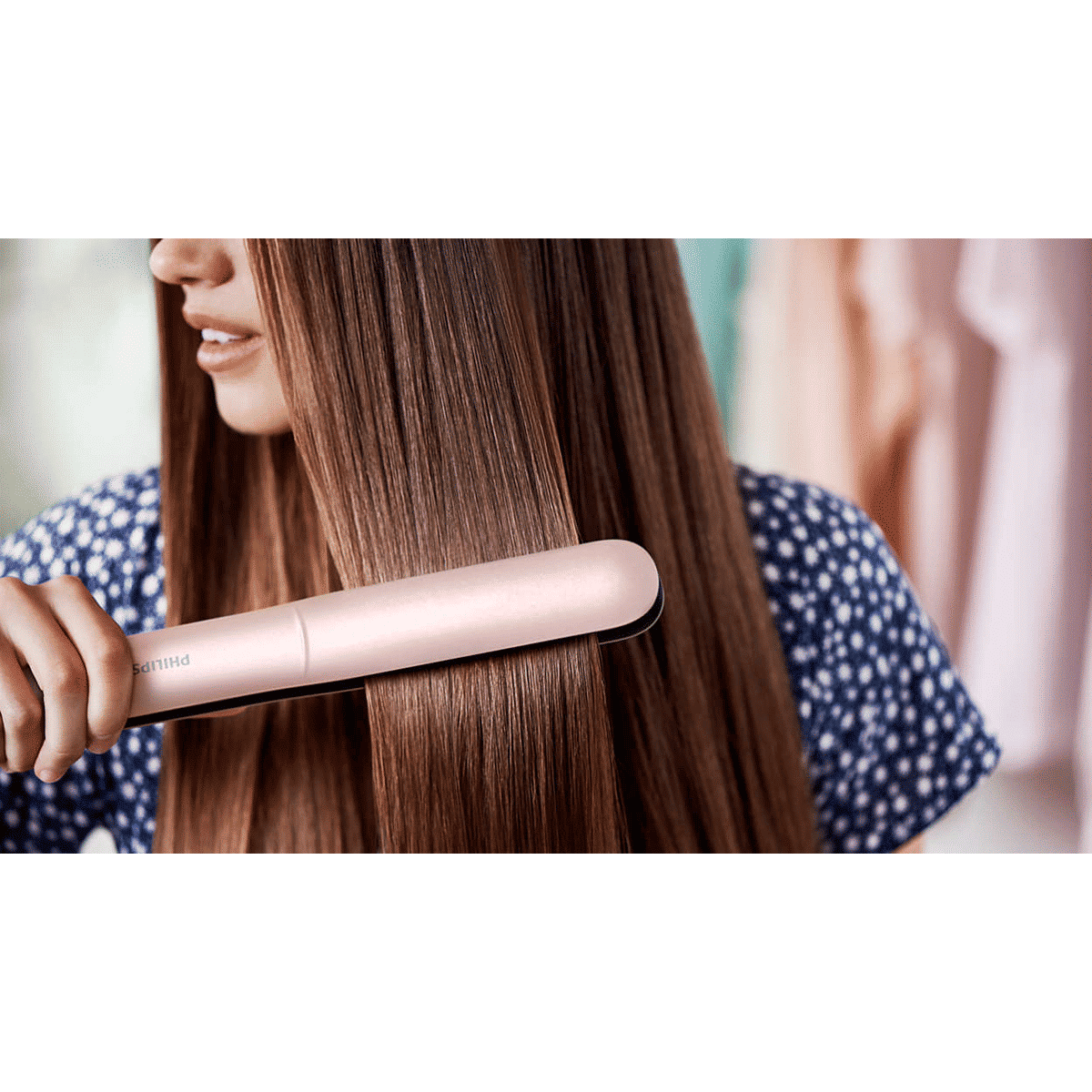 PHILIPS Advanced KeraShine Hair Straightener with Thermo Protect Technology (Ceramic Plates, Pink & Black)_7