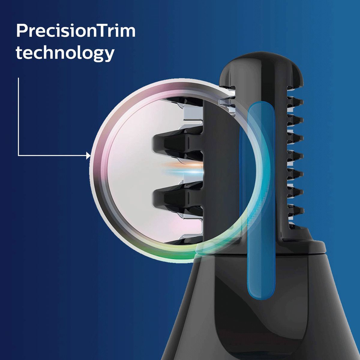 PHILIPS Series 3000 Rechargeable Cordless Wet & Dry Trimmer for Nose, Ear & Eyebrow for Men & Women (PrecisionTrim Technology, Grey)_7
