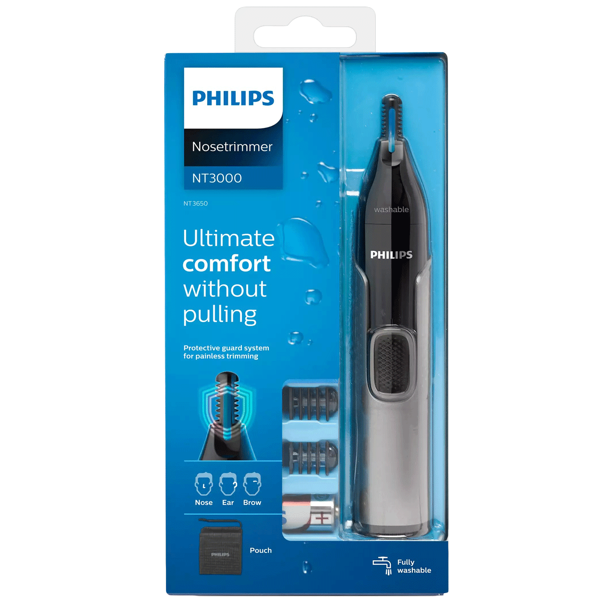 PHILIPS Series 3000 Rechargeable Cordless Wet & Dry Trimmer for Nose, Ear & Eyebrow for Men & Women (PrecisionTrim Technology, Grey)_3