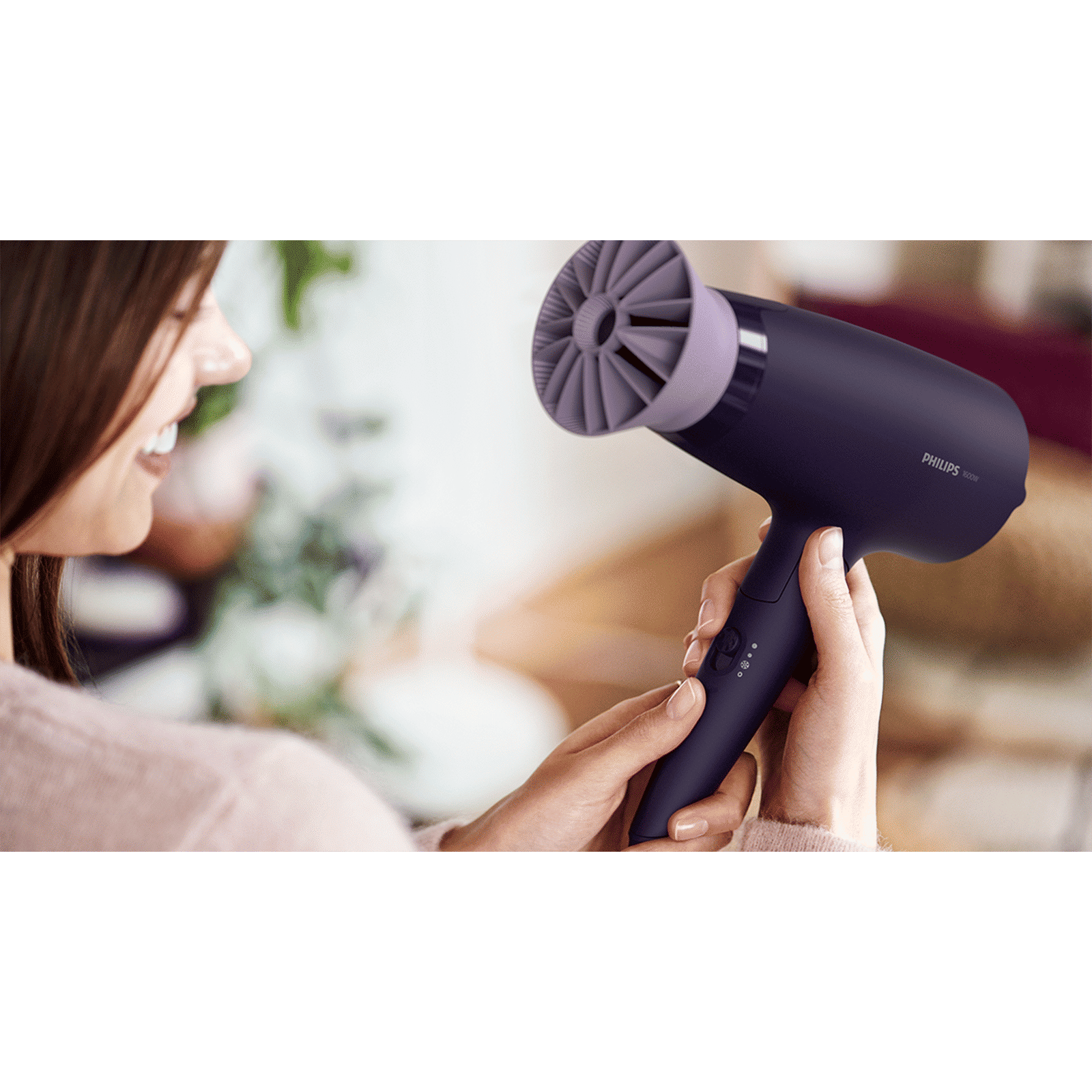 PHILIPS 3000 Series Hair Dryer with 3 Heat Settings & Cool Air Function (Ionic Technology, Purple)_8