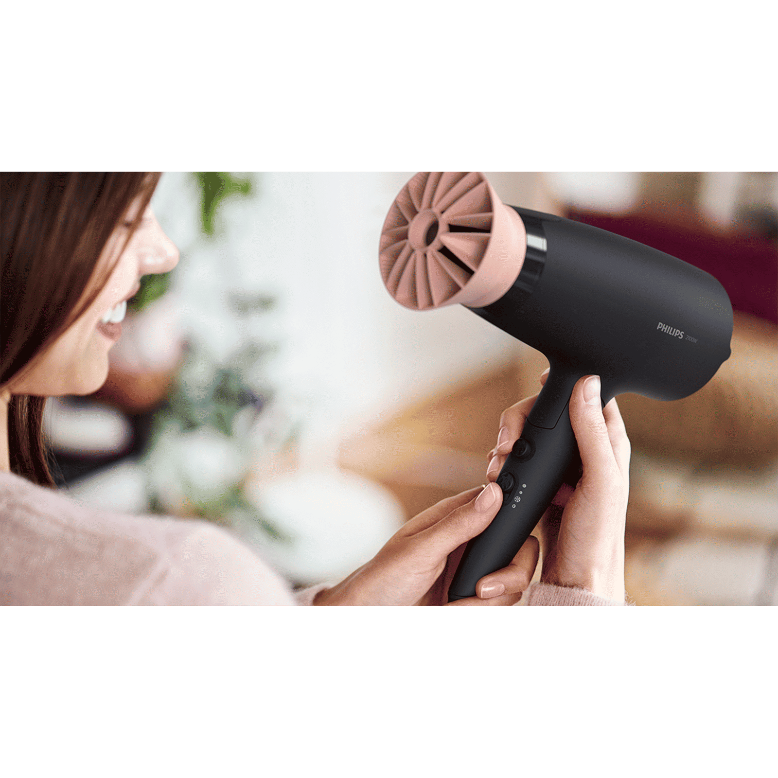 PHILIPS 3000 Series Hair Dryer with 6 Heat Settings & Cool Air Function (Ionic Technology, Pink & Black)_8
