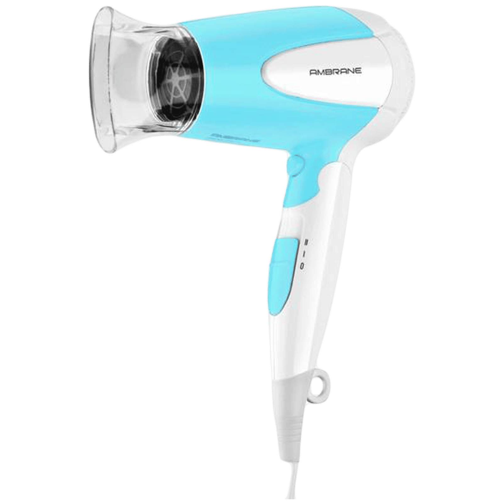 ambrane AHD-11 Hair Dryer with 2 Heat Settings & Cool Air Function (Overheat Protection, White & Blue) ambrane AHD-11 Hair Dryer with 2 Heat Settings & Cool Air Function (Overheat Protection, White & Blue)_1