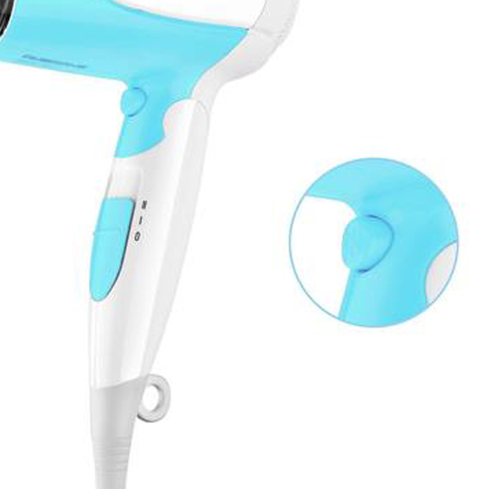 ambrane AHD-11 Hair Dryer with 2 Heat Settings & Cool Air Function (Overheat Protection, White & Blue) ambrane AHD-11 Hair Dryer with 2 Heat Settings & Cool Air Function (Overheat Protection, White & Blue)_6