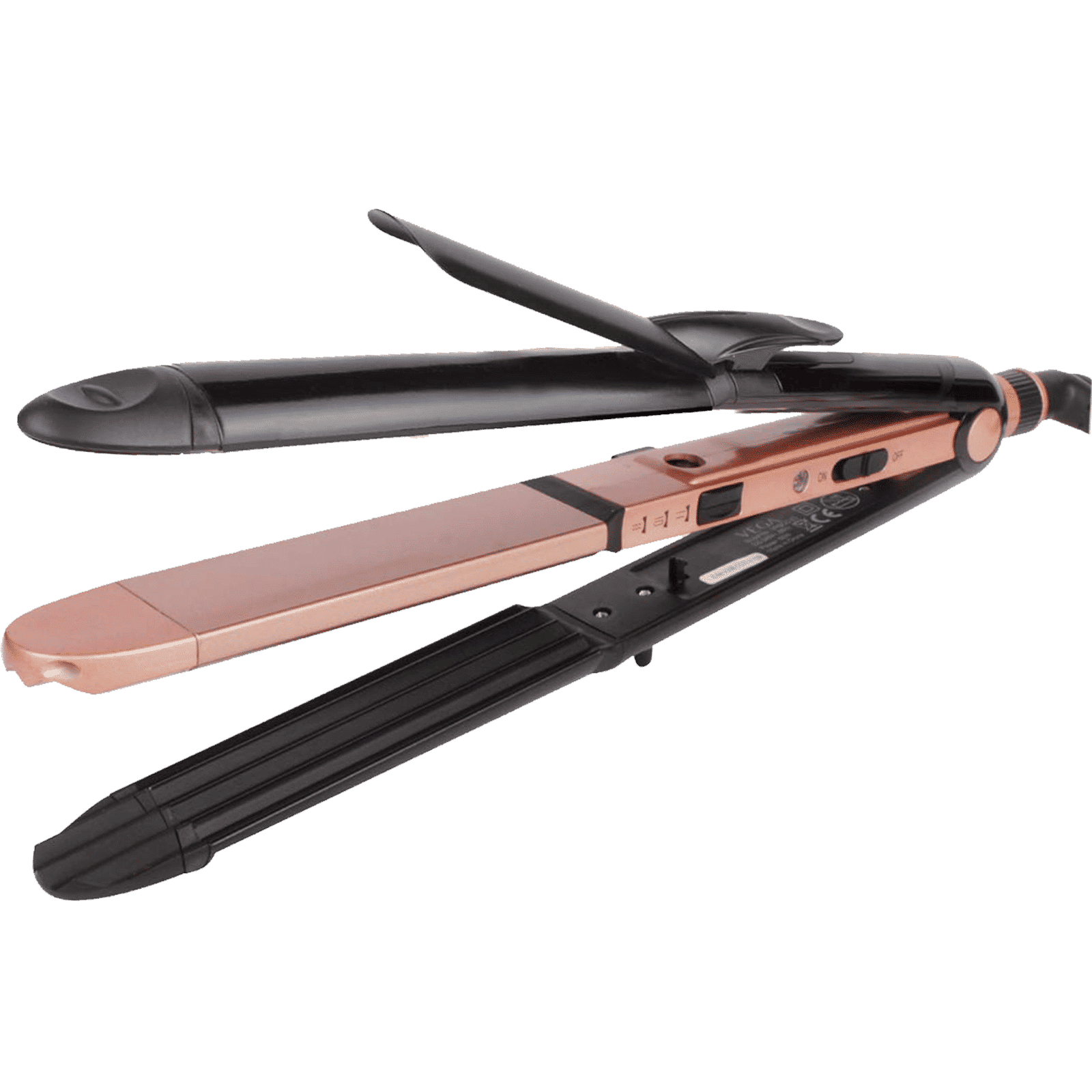 VEGA Keratin 3-in-1 Hair Styler with Ceramic Coating Technology (Auto Shut Off, Rose Gold)_1