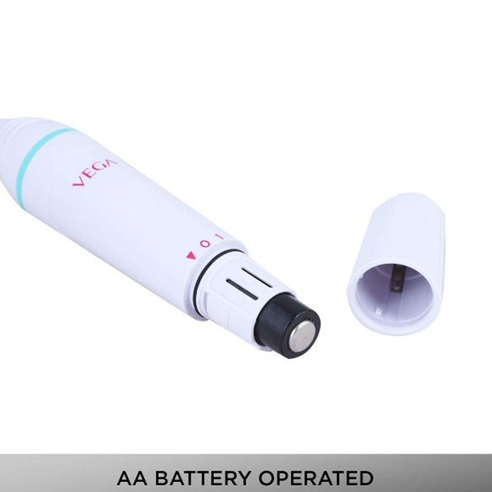 VEGA Silk Touch Cordless Dry Trimmer for Bikini Area, Eyebrows, Chin, Upper Lip & Underarms with 1 Length Settings for Women (45mins Runtime, All-in-one Grooming Solution, White)_7