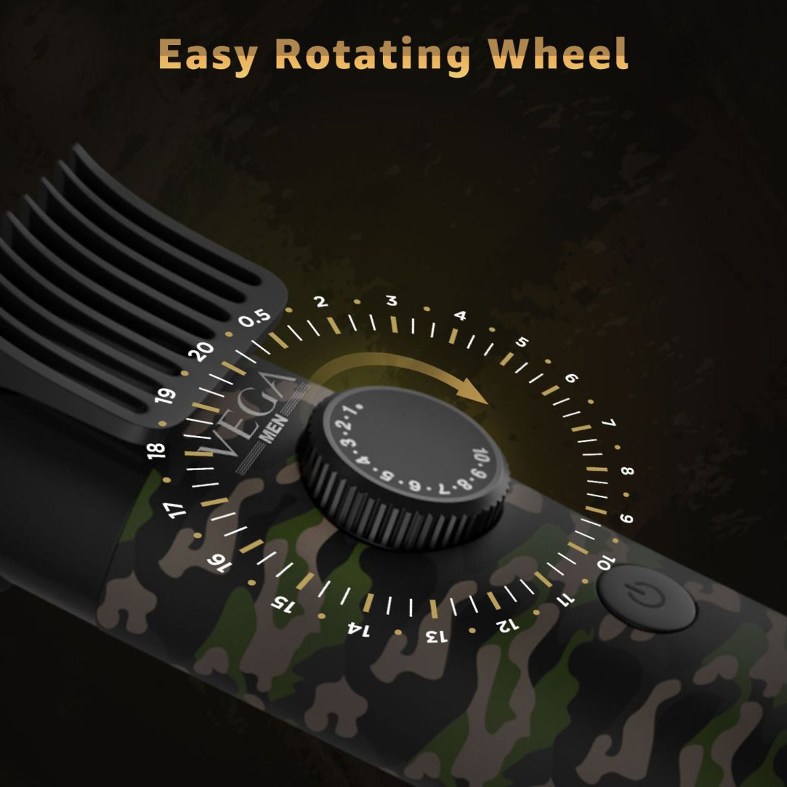 VEGA X1 Rechargeable Corded & Cordless Dry Trimmer for Beard & Moustache with 40 Length Settings for Men (90mins Runtime, IPX7 Waterproof, Multicolor)_7