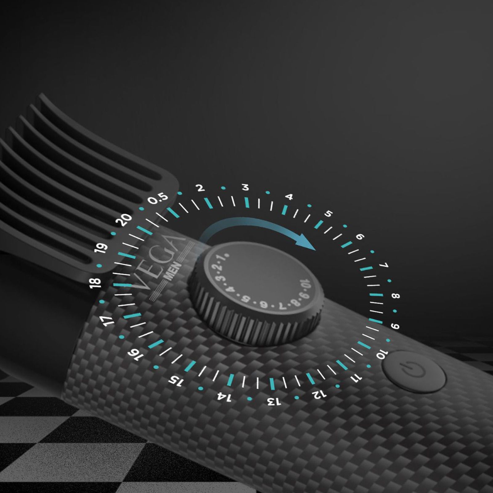 VEGA X2 Rechargeable Corded & Cordless Dry Trimmer for Beard & Moustache with 40 Length Settings for Men (90mins Runtime, IPX7 Waterproof, Black)_7