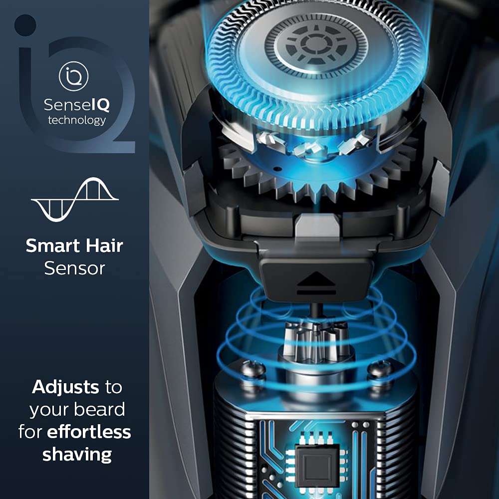 PHILIPS Series 5000 Cordless Shaver for Face for Men (60min Runtime, SkinIQ Technology, Ocean Blue)_8