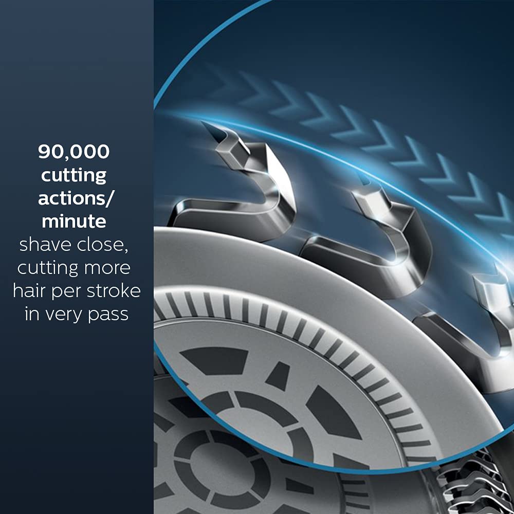 PHILIPS Series 5000 Cordless Shaver for Face for Men (60min Runtime, SkinIQ Technology, Ocean Blue)_9