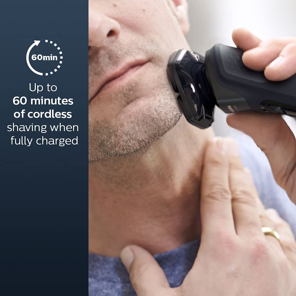 PHILIPS Series 5000 Cordless Shaver for Face for Men (60min Runtime, SkinIQ Technology, Ocean Blue)_10