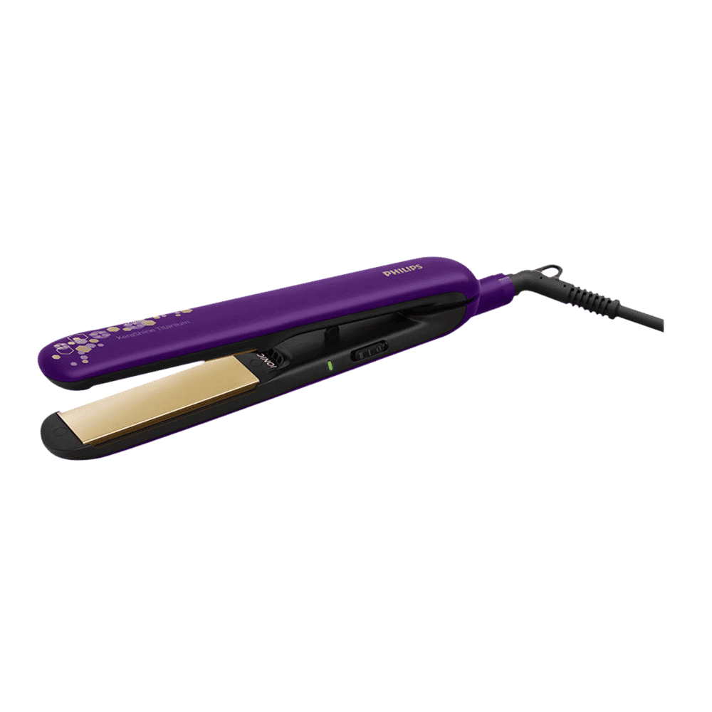 PHILIPS 3000 Hair Straightener with Silk Protect Technology (Ceramic Titanium Plates, Purple)_1
