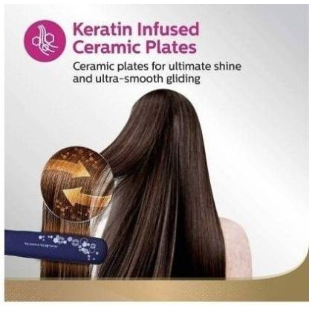 PHILIPS 3000 Hair Straightener with Silk Protect Technology (Ceramic Titanium Plates, Purple)_12