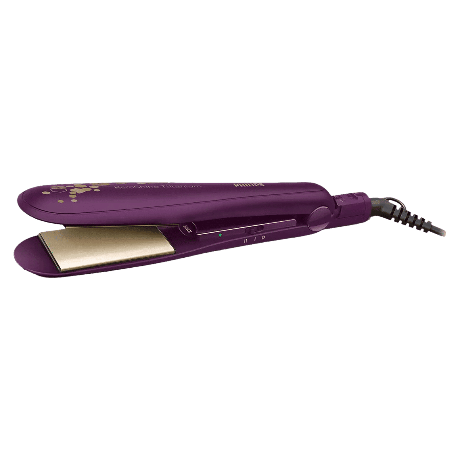 PHILIPS 3000 Hair Straightener with Silk Protect Technology (Ceramic Titanium Plates, Wine)_1