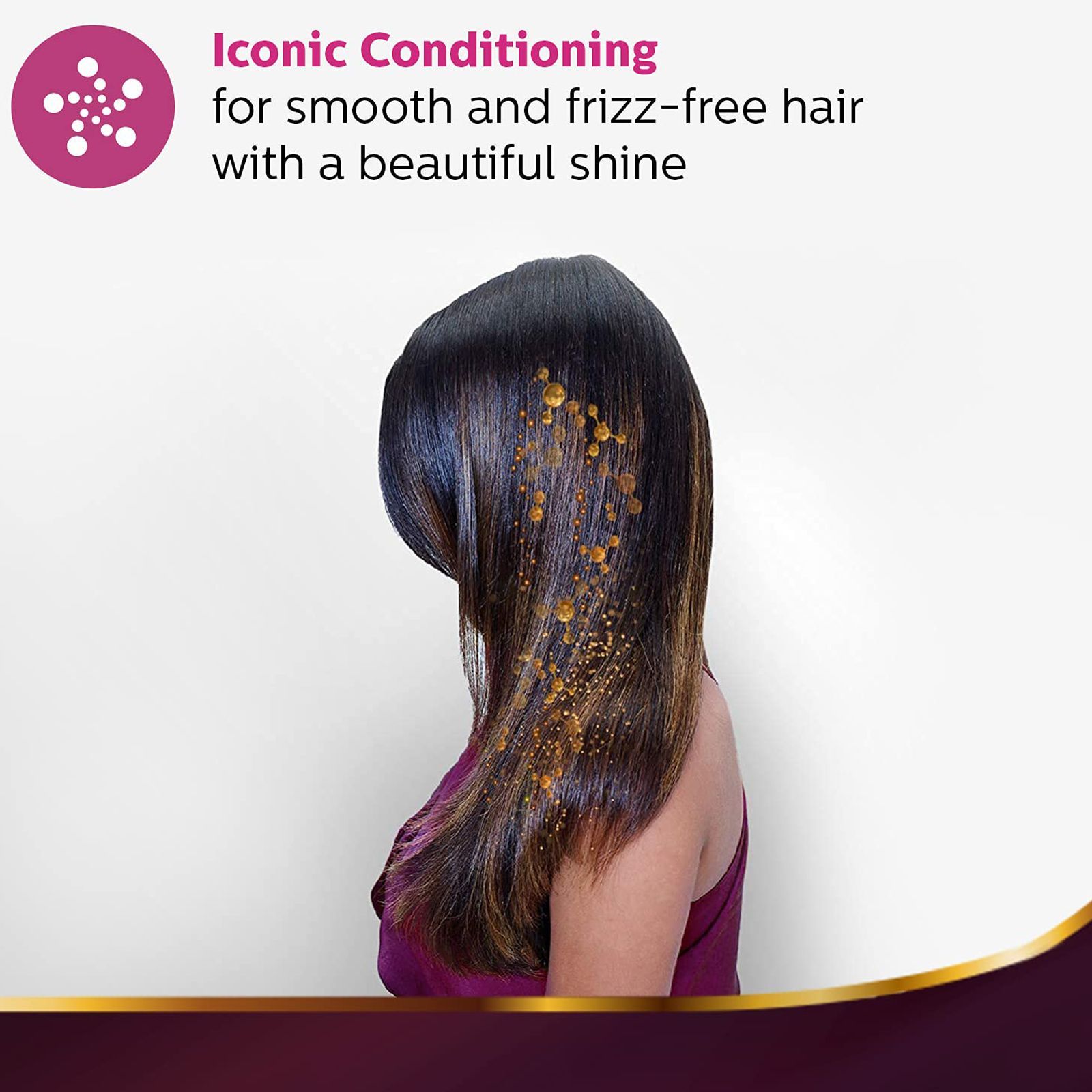 PHILIPS 3000 Hair Straightener with Silk Protect Technology (Ceramic Titanium Plates, Wine)_9