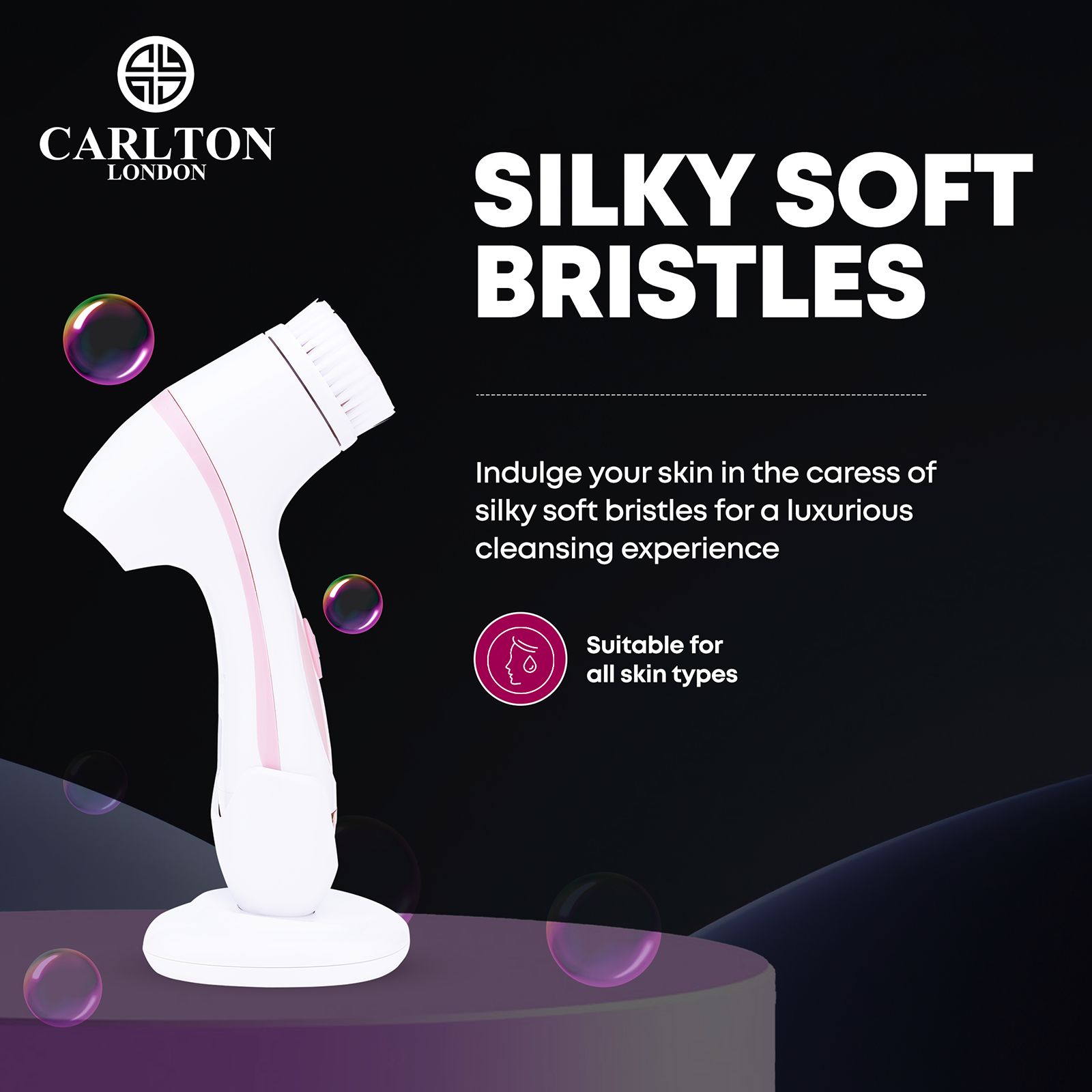 Carlton London Face Cleanser (360 Degree Rotating Head, CLSHCF901SSCFC, White/Pink) Carlton London Face Cleanser (360 Degree Rotating Head, CLSHCF901SSCFC, White/Pink)_10